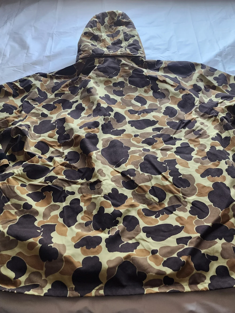 VTG CABELA'S MEN'S OUTDOOR GEAR DUCK CAMO HUNTING HOODED JACKET BROWN SIZE 3XL